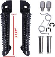 motorcycle footpegs footrests front foot pegs for yamaha yzf r1 1998-2014 r6 1999-2017 r6s 2003-2008 логотип