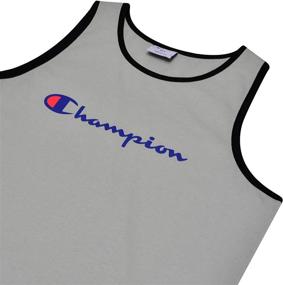 img 3 attached to Champion Mens Tall Swim Script Men's Clothing ~ Shirts