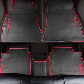 img 3 attached to biosp Car Floor Mats for Nissan Sentra 2012-2019 - Heavy Duty Rubber Liners with Custom Fit - Full Black Vehicle Carpet - All Weather Guard - Odorless