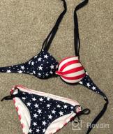 img 1 attached to Get Beach-Ready With Beautyin Women'S Triangle Bikini Swimsuit - Trendy Two-Piece Halter Bathing Suits review by Courtney Hatcher