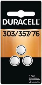 img 2 attached to 🔋 Прочные батареи Duracell 303/357 для часов/электроники: Надежная мощность 1,5 В, упаковка из 3 шт.