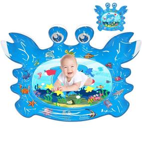 img 4 attached to Abida Tummy Time Water Mat | Inflatable Infant Toy For Sensory Development | Perfect Gift For Newborns And Toddlers | Stimulating Play Mat For 3/6/9/12 Month Old Babies