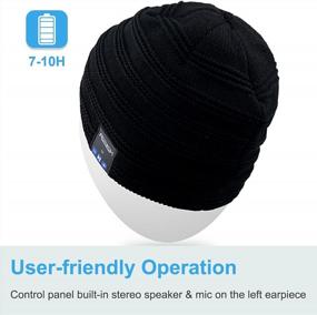img 1 attached to Stay Warm And Jam Out With Rotibox Bluetooth Beanie Hat: Perfect For Outdoor Sports And Xmas Gifts
