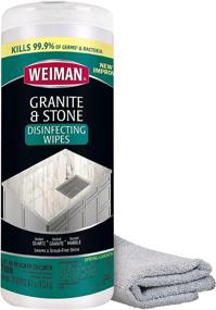img 2 attached to Weiman Granite Cleaner Wipes Microfiber