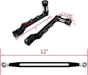 img 2 attached to 🔧 High-Quality Set: Heel Toe Gear Shift Lever Shifter Peg + Shift Linkage for Harley Road King Electra Street Tour Tri Glide FL Softail