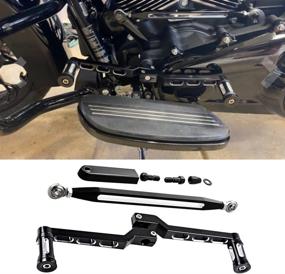 img 3 attached to 🔧 High-Quality Set: Heel Toe Gear Shift Lever Shifter Peg + Shift Linkage for Harley Road King Electra Street Tour Tri Glide FL Softail