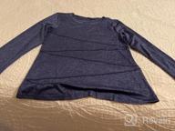 img 1 attached to Kimmery Workout Tops: Long Sleeve Shirts For Women, Quick Dry Line Decor Yoga Tops In Sizes S-3XL review by Elizabeth Gonzalez