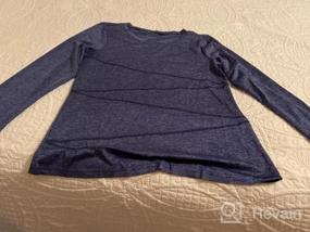 img 5 attached to Kimmery Workout Tops: Long Sleeve Shirts For Women, Quick Dry Line Decor Yoga Tops In Sizes S-3XL