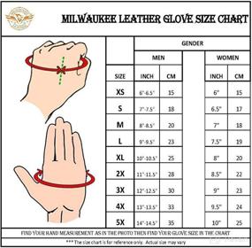 img 1 attached to Premium Quality Milwaukee Leather SH44612 Men's Black Textile Mechanics Gloves with Amara Bottom - Unparalleled Performance and Comfort