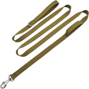 img 4 attached to Hoanan 8ft Double Handle Traffic Dog Leash: Heavy Duty, Tactical, and Nylon Training Leash with 2 Traffic Control Handles for Medium and Large Breed Dogs