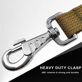 img 3 attached to Hoanan 8ft Double Handle Traffic Dog Leash: Heavy Duty, Tactical, and Nylon Training Leash with 2 Traffic Control Handles for Medium and Large Breed Dogs