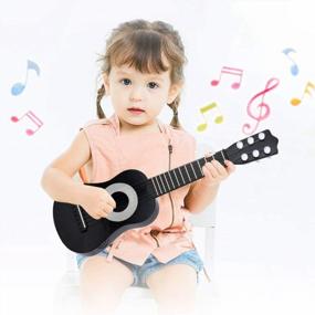 img 4 attached to Kids Toy Guitar 6 String: Educational Musical Instrument For Toddlers - WEY&FLY