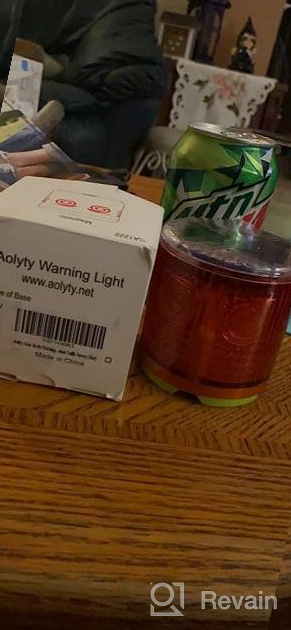 img 1 attached to Waterproof Aolyty Solar Strobe Warning Light - Super Bright 360° Flashing W/ Magnetic Base For Construction, Traffic & Factory (Green) review by David Flores