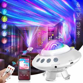 img 4 attached to Star Projector Galaxy Light Projector For Bedroom Adult Aurora Light Projector Bluetooth Music Speaker Northern Lights Star Projector Night Light With Remote Control For Baby Kids Party Birthday Gift