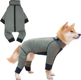 img 4 attached to 🐾 SCENEREAL Dog Recovery Suit - Prevent Licking Wound Protection, Anxiety Vest, Surgery Recovery, Fast Drying - Ideal for Small Medium Puppies - Waterproof Dog Shirt & Pajamas