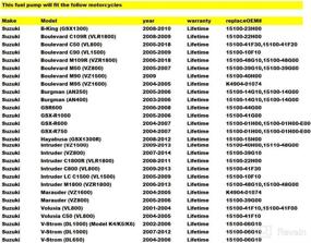 img 1 attached to 🔧 Suzuki Fuel Pump for GSX-R600 / GSX-R750 2001-2007, GSX-R1000 2001-2006, SV650 2003-2009, SV1000 2003-2007, DL1000 V-Strom 2002-2012, DL650 V-Strom 2003-2006