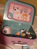 img 1 attached to Jewelkeeper Ballerina Pretend Tea Set - 15 Piece Girls Toy Tin With Carrying Case review by Nicole Walker