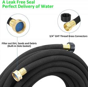 img 1 attached to Heavy Duty 50 FT Round Soaker Garden Hose By STYDDI - 1/2 Inch Water Seeper Hose Ideal For Vegetable Beds, Lawns, And Plants