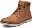 vostey men's chukka boots: versatile and durable footwear for motorcycle, casual or hiking activities logo