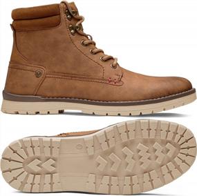 img 3 attached to Vostey Men'S Chukka Boots: Versatile And Durable Footwear For Motorcycle, Casual Or Hiking Activities