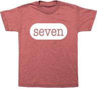 happy family clothing seventh birthday boys' clothing : tops, tees & shirts logo