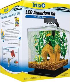 img 1 attached to 🐠 Premium Tetra 29137 Water Wonder Aquarium Kit - Black, 1.5 Gallons: Stunning Aquatic Elegance for Your Space