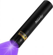 alonefire sv10 5w usb rechargeable ultraviolet 365nm uv flashlight black light pet urine detector for resin curing, dry stain with built-in battery and power adapter logo
