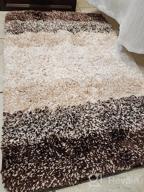 img 1 attached to 🛀 OLANLY Luxury Bathroom Rug Mat: Extra Soft & Absorbent Microfiber Bath Rugs - Non-Slip Plush Shaggy Carpet - Machine Washable - 20x32, Blue review by Joe Medlin