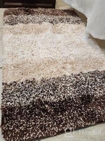 img 6 attached to 🛀 OLANLY Luxury Bathroom Rug Mat: Extra Soft & Absorbent Microfiber Bath Rugs - Non-Slip Plush Shaggy Carpet - Machine Washable - 20x32, Blue