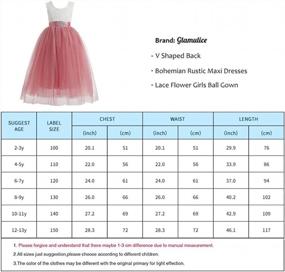 img 3 attached to Girl'S Lace Flower Tutu Dress A-Line Backless Princess Gown For Party Pageant