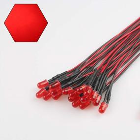 img 3 attached to Украсьте свой проект с помощью предварительно подключенных красных светодиодных ламп Edgelec 12 В - упаковка из 50 штук