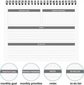 img 1 attached to Calendar 2022 - Small Desk Calendar 2022, 8" X 6" Standing Desk Calendar, Thick Paper Office Calendar For Organizing & Planning