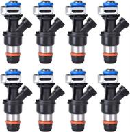 🔥 17113698 25317628 fj10062 fj315 17113553 high-quality fuel injector sets for 2001-2007 buick rainer chevy silverado sierra cadillac escalade suburban tahoe gmc yukon 4.8l 5.3l 6.0l, 8pcs logo