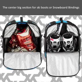 img 2 attached to XCMAN Ski And Snowboard Boots Bag - Waterproof 30L Travel Case For Excellent Protection