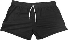 img 4 attached to Men'S Mesh Athletic Shorts With Large Split Sides And Breathable Design