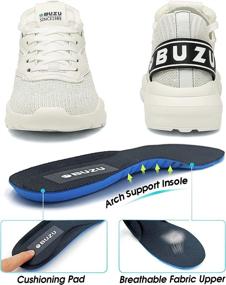 img 1 attached to ✨ BUZU Sparkling Cushioned Women's Athletic Shoes: Lightweight, Breathable, and Glamorous