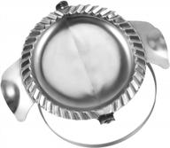 stainless steel empanada maker press with dough cutter circle and pocket pie capability - pamiso's 7 inch extra large empanada seal, essential pastry tool logo