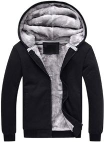 img 1 attached to PUWEI Womens Sherpa Sweatshirt （0538 Black M） Women's Clothing ~ Coats, Jackets & Vests