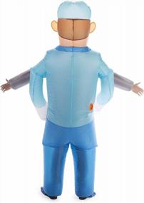 img 2 attached to Inflatable Adult Halloween Costume - Funny Blow Up Doctor Suit For Heimlich Maneuver, Multicolor