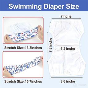 img 3 attached to Langsprit Diaper Reuseable Washable Swimming