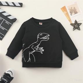 img 3 attached to Newborn Sweatshirt Crewneck Pullover Activewear Apparel & Accessories Baby Boys at Clothing