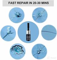 🔧 zecurate windshield crack repair kit: nano glass fluid for quick fix of car windscreen chips, cracks, and star-shaped cracks logo