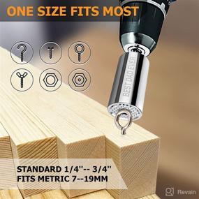 img 2 attached to 🔧 Top-rated Universal Socket Tools for Men – Cool Gadgets Gifts, Ideal Birthday Stocking Stuffers for Dad, Husband, Boyfriend. Perfect Father's Day & Anniversary Tools Gifts, Socket Set with Power Drill Adapter, Covers 7-19mm Sizes