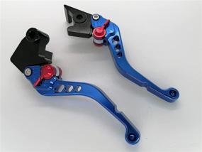 img 1 attached to Bofn Racing Shorty Brake & Clutch Levers - CNC Aluminum Adjustable - Honda CB650R CB650F CBR650F CBR650R 2014-2021, NC700 NC750S/X 2016-2021 - Elegant Blue - High Performance Upgrade