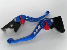 img 3 attached to Bofn Racing Shorty Brake & Clutch Levers - CNC Aluminum Adjustable - Honda CB650R CB650F CBR650F CBR650R 2014-2021, NC700 NC750S/X 2016-2021 - Elegant Blue - High Performance Upgrade