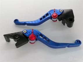 img 2 attached to Bofn Racing Shorty Brake & Clutch Levers - CNC Aluminum Adjustable - Honda CB650R CB650F CBR650F CBR650R 2014-2021, NC700 NC750S/X 2016-2021 - Elegant Blue - High Performance Upgrade