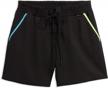 tomboyx women's board shorts with adjustable waistband, pockets - available in xs-6x for perfect fit logo