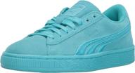 👟 puma girls' suede classic badge pre-school sneaker logo