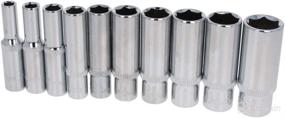 img 3 attached to 🔧 Utoolmart 1/4-inch Drive 6-Point Deep Socket Set - 10 Pcs, Metric Cr-v, Sizes 5mm-14mm