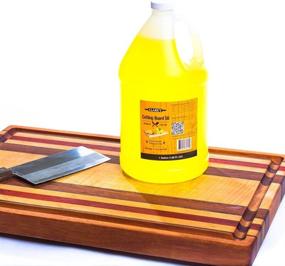 img 1 attached to 🔪 Ultimate Food-Grade CLARK'S Butcher Block Oil (1 Gallon) - Premium Cutting Board Mineral Oil & Conditioner for Chefs, Woodworkers, and Restaurants